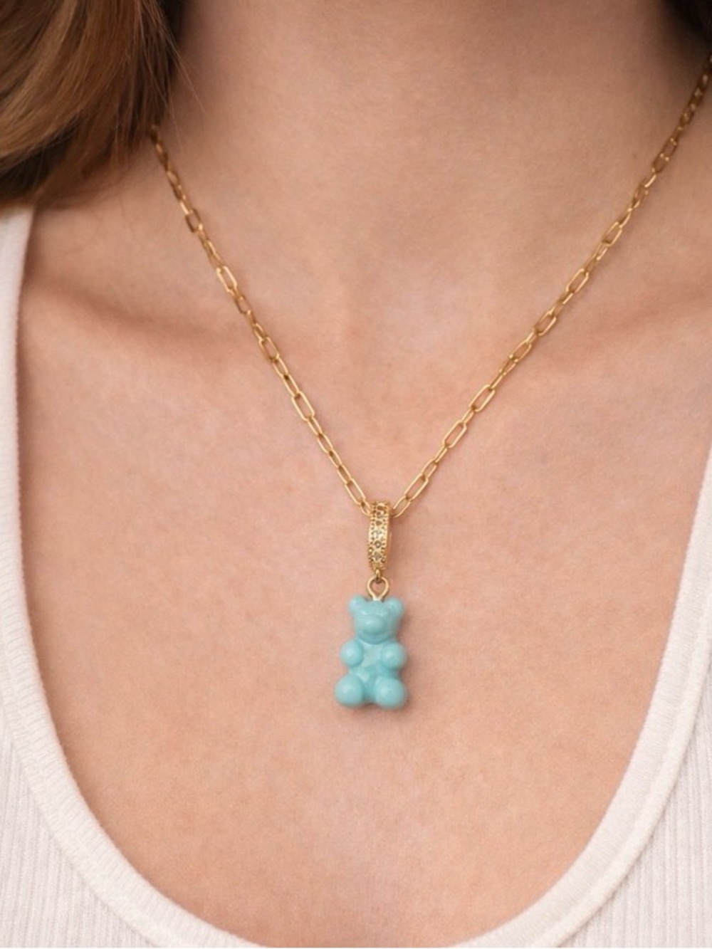 Crystal Haze Nostalgia Bear Pave Connector-